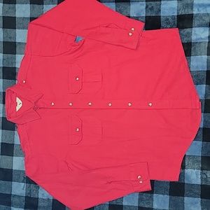 Vintage.  Made in USA. Black Duck. Thick button up.  Size XL.